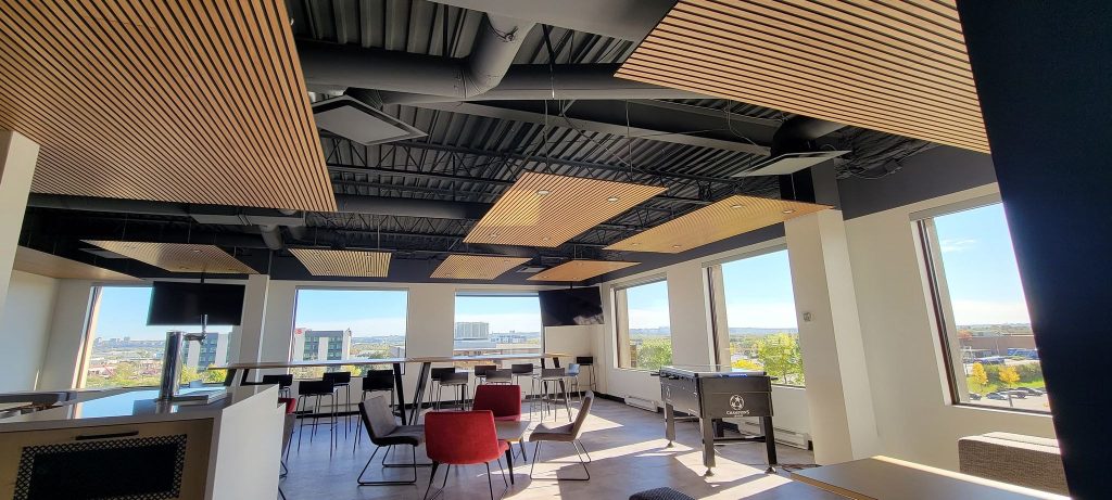 common room ceiling slats